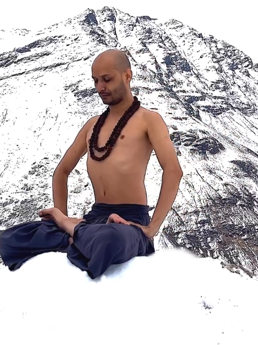 大师在喜马拉雅山脉修行冻成雪人：分不清是真人拍摄还是AI作品  第10张